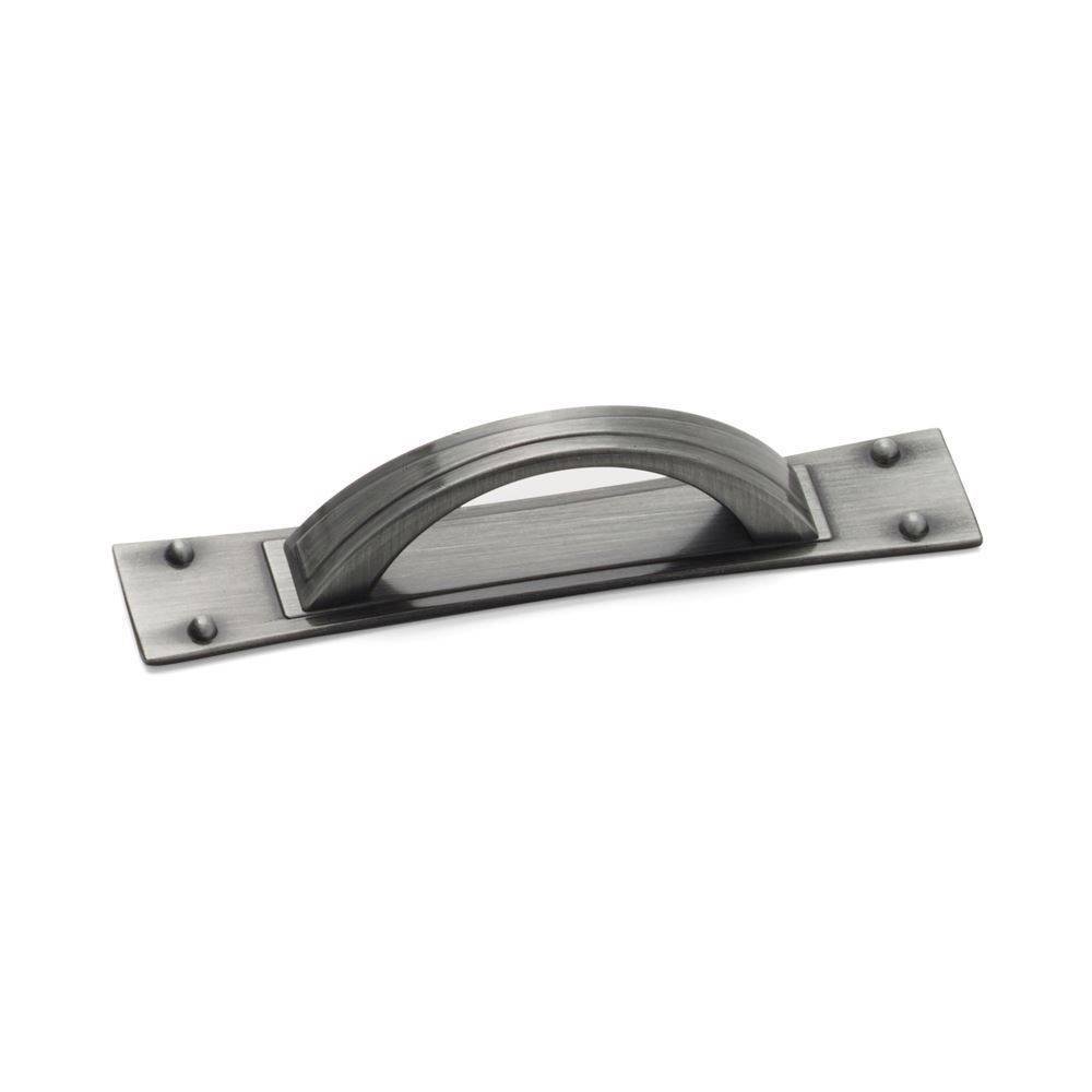 TITAN D & Backplate Cupboard Handle - 2 sizes - 2 finishes (ECF FF72264/FF72296)