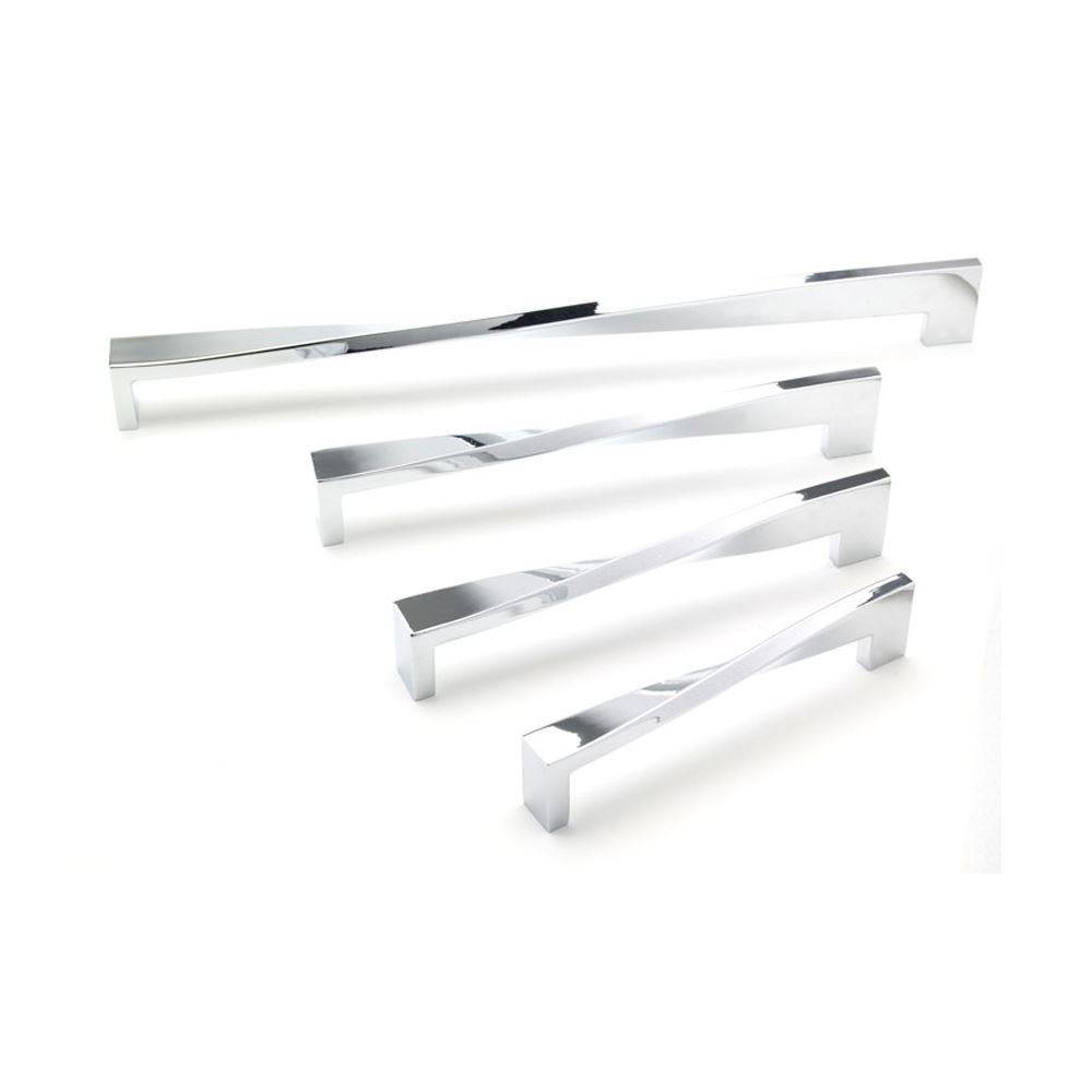 TWIST D Cupboard Handle - 4 sizes - CHROME finish (ECF FF878**)