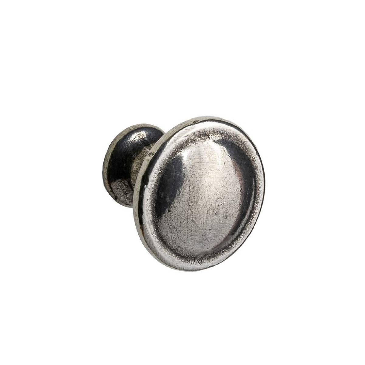 YEAL ROUND KNOB Cupboard Handle - 36mm diameter - ANTIQUE PEWTER finish (PWS K1130.36.PE)