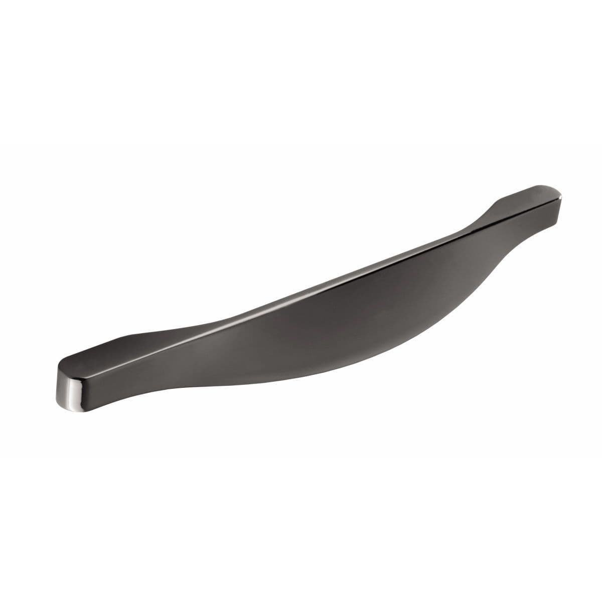 CAVE PULL Cupboard Handle - 160mm h/c size - BLACK CHROME finish (PWS H1083.160)