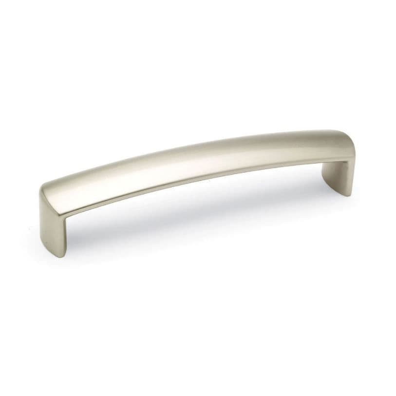 FINESSE Bowed D Cupboard Handle - 160mm h/c size - BRUSHED NICKEL finish (ECF FF85760)