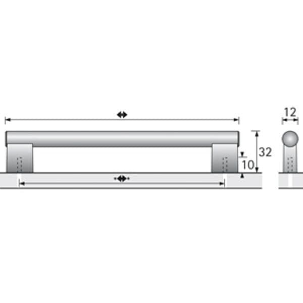 TOMIS BAR Cupboard Handle - 4 sizes - ANODISED ALUMINIUM HETTICH ...